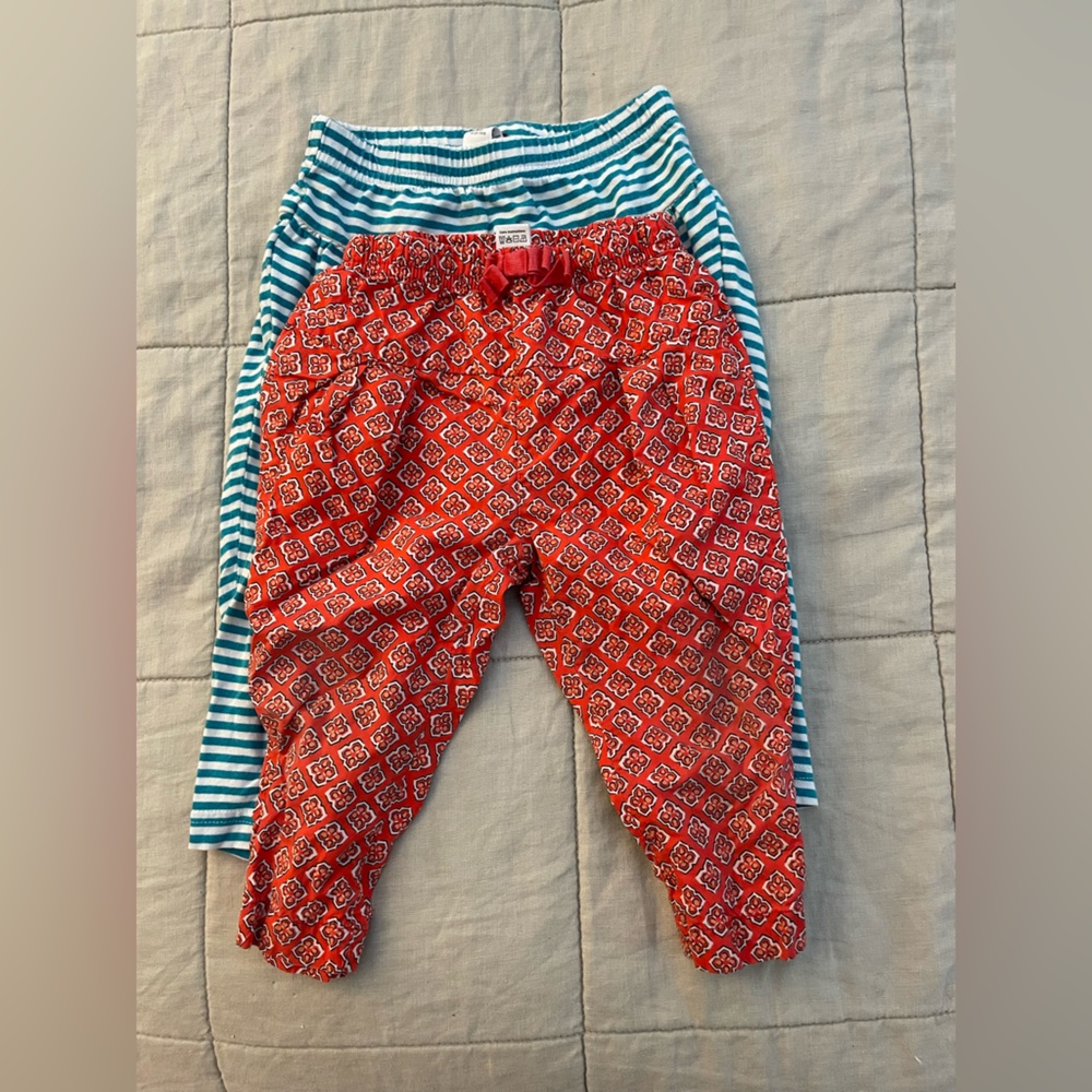 18m-24m two pair Tea, toddler pants.